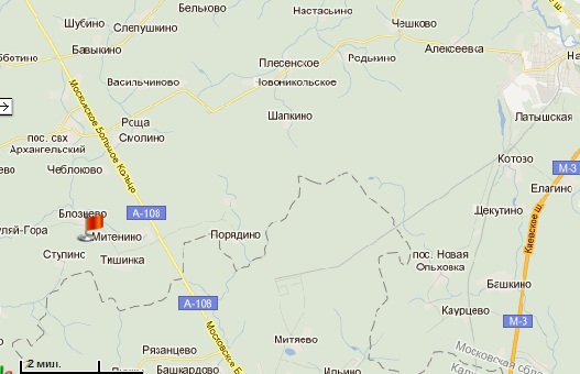 Блознево на карте