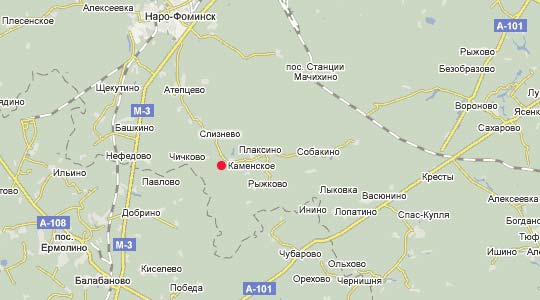 д. Каменское на карте