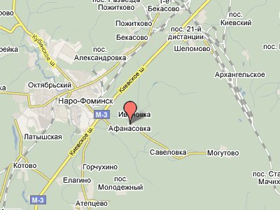 Афанасовка на карте