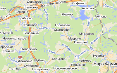 Алексино на карте
