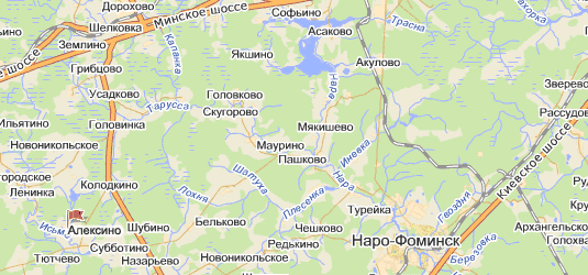 Алексино на карте