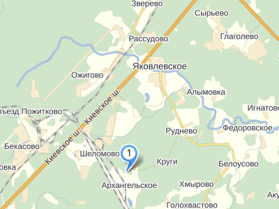 д. Архангельское на карте