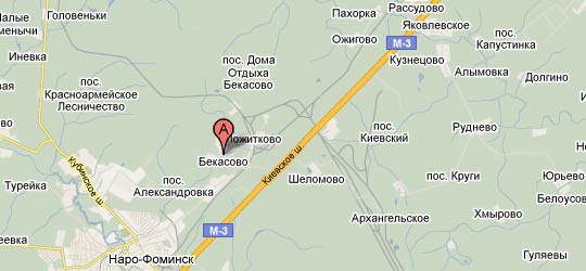 д. Бекасово на карте