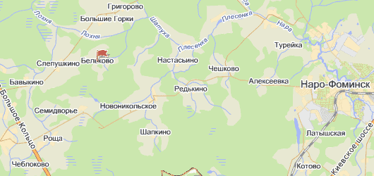 деревня Бельково на карте