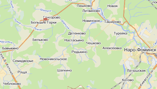 д. Большие Горки на карте