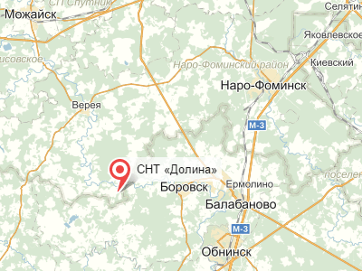 СНТ Долина у д. Ревякино на карте