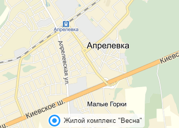 Квартиры в ЖК VESNA вблизи г. Апрелевка на карте
