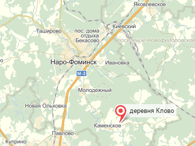 д. Клово на карте
