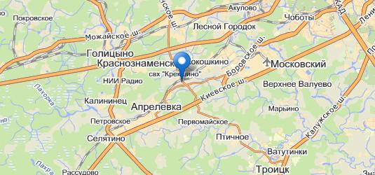 Крекшино на карте