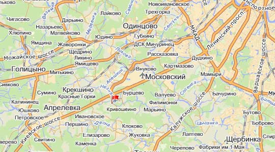 д. Кривошеино на карте