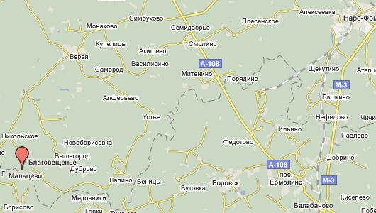д. Мальцево на карте