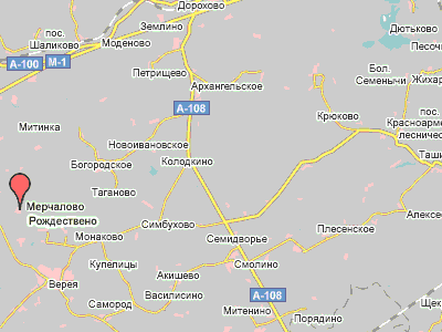 д. Мерчалово на карте