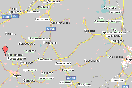 д. Мерчалово на карте