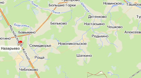 Назарьево на карте