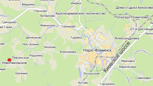 д. Новоникольское на карте