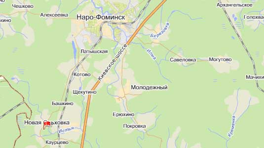 пос. Новая Ольховка на карте