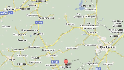 д. Порядино на карте