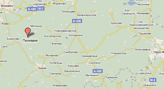 д. Пушкарка на карте