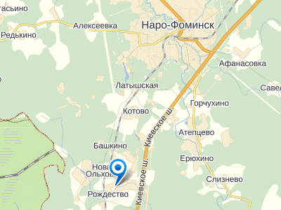 д. Рождество на карте
