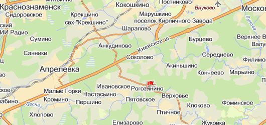д. Рогозинино на карте