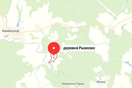 д. Рыжково на карте