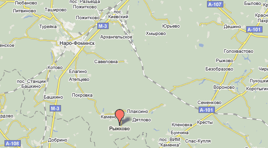 д. Рыжково на карте