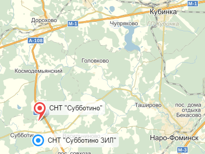 д. Субботино на карте