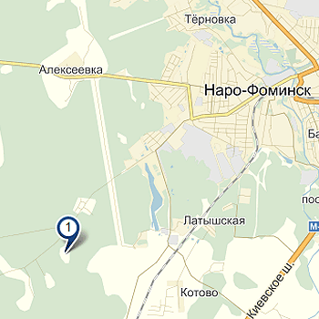 Наро-Фоминск СНТ Сосновка на карте