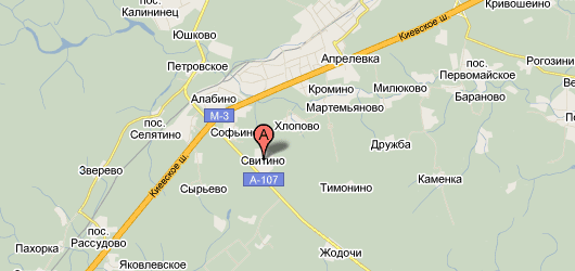 д. Свитино на карте