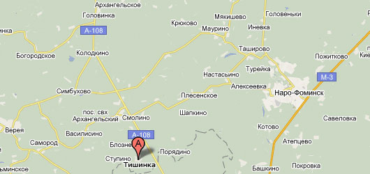 д. Тишинка на карте