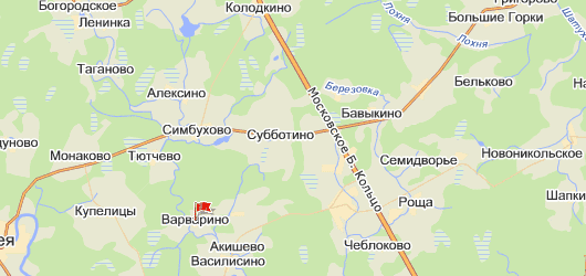 д. Варварино на карте