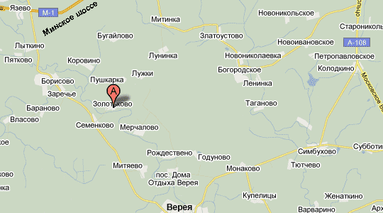 д. Золотьково на карте