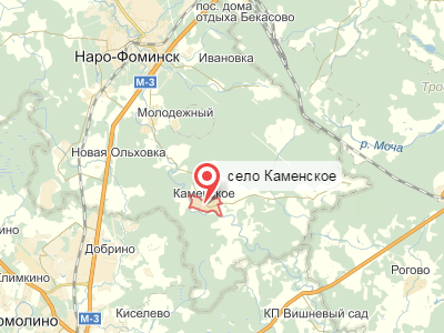 с. Каменское на карте