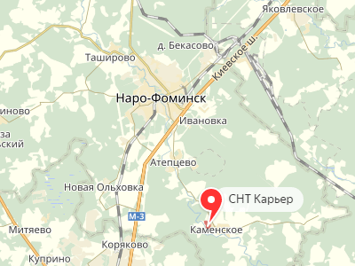 СНТ Карьер у д. Чичково на карте
