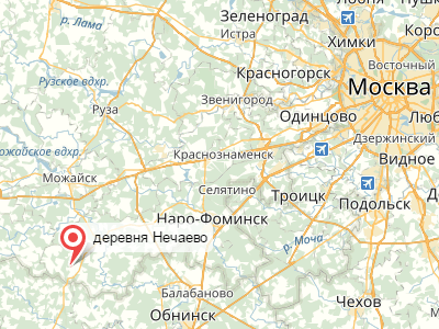 Нечаево на карте