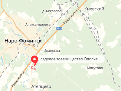 СНТ Ополченец у д. Горчухино на карте