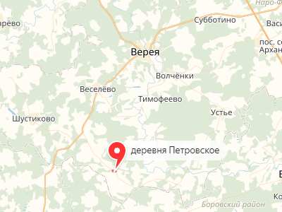 Петровское на карте