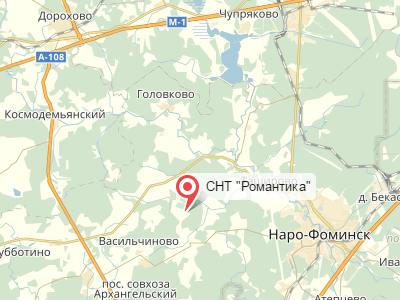 СНЬ Романтика у д. Плесенское на карте