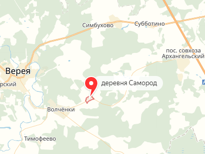 д. Самород на карте
