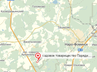 СНТ Порядино у д. Порядино на карте