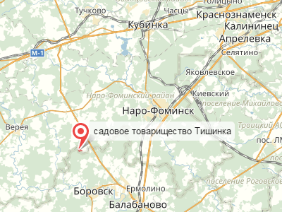 СНТ Тишинка у д. Тишинка на карте