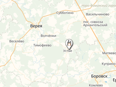 деревня Устье на карте